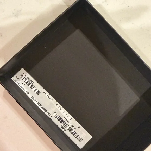 Saint Laurent Black Textured Leather Card Holder - Picture 7 of 7